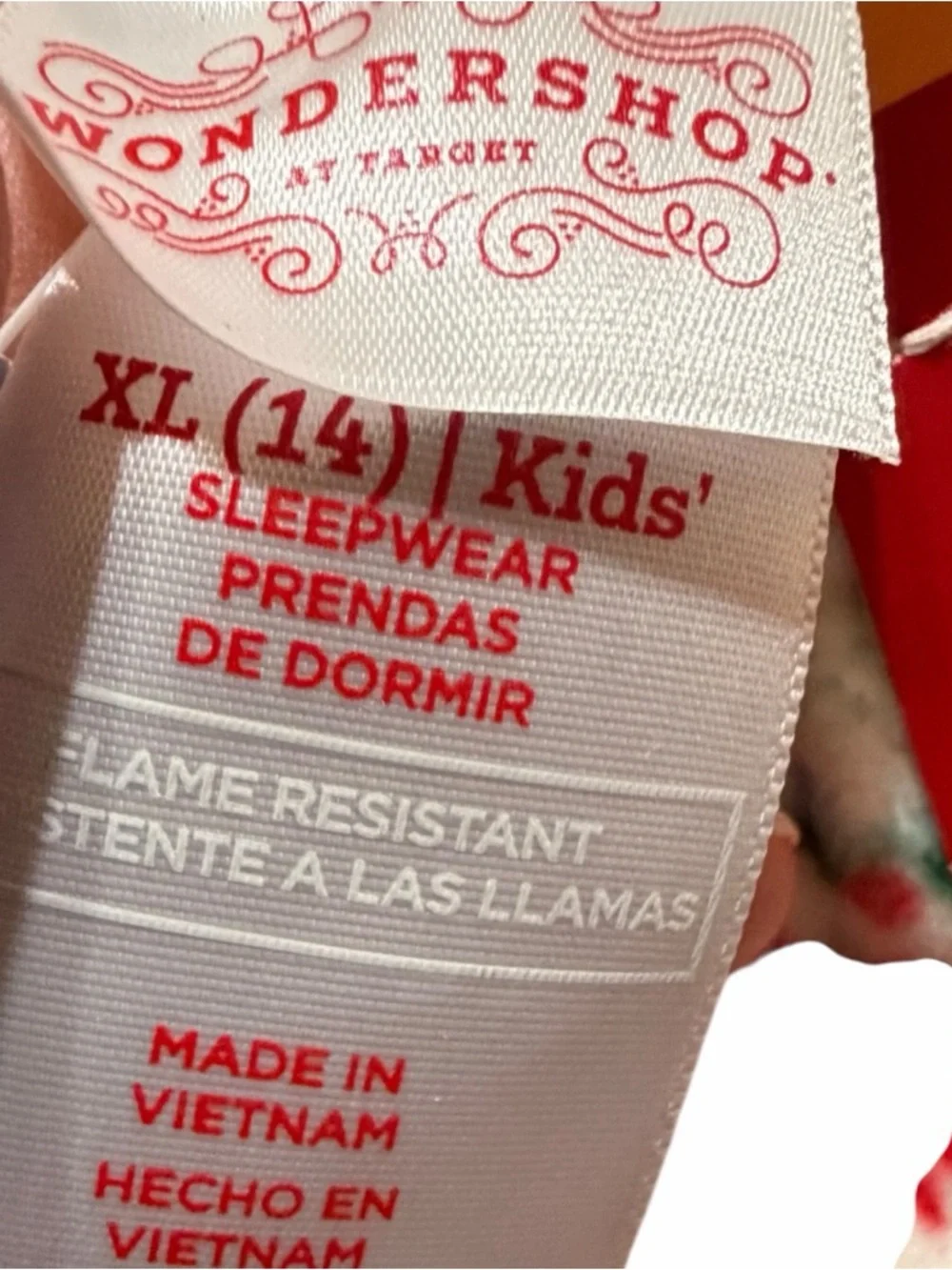 Wondershop White Red Green Holiday Pajama Bottoms